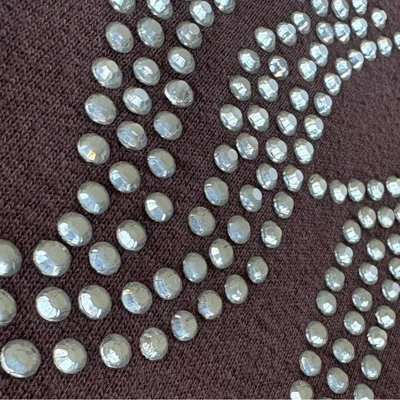 Juicy Couture Medium Brown Hoodie With Rhinestones & Embroidered LOGO - Picture 5 of 8